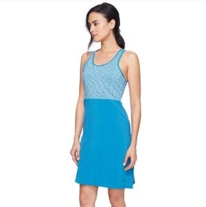 Smartwool Willow Lake Blue Merino Wool Dress Size M Outdoor Activewear EUC